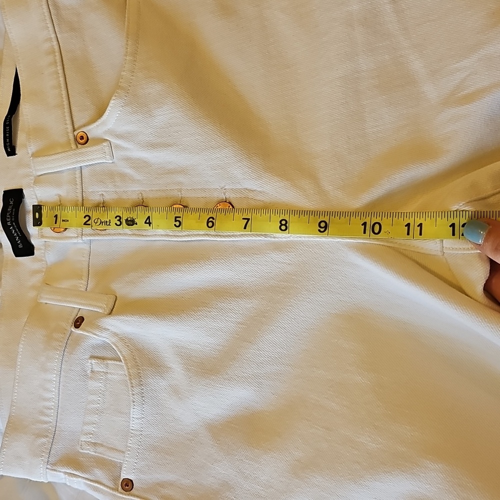 Banana Republic White High-Waisted Jeans - Picture 9 of 11